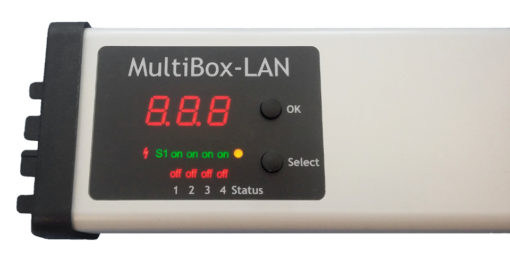 Profi-4er-Steckdosenleiste-LAN-Display-Steuerung